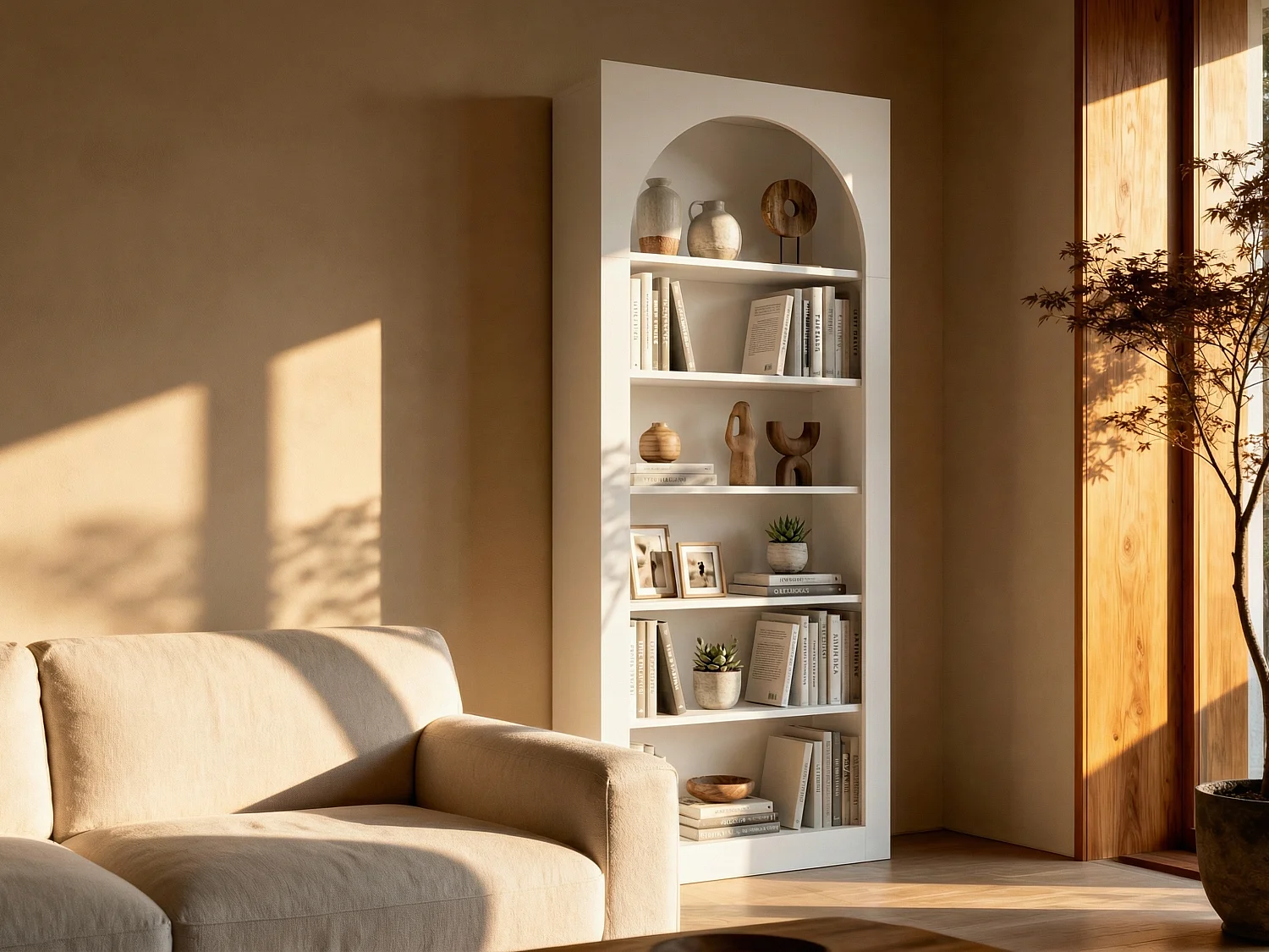 Biblioteczka z 6 wnękami – Biały – CYMORA 3540424