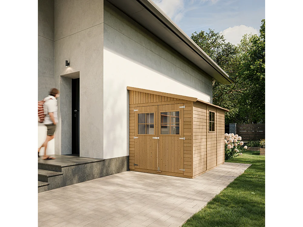 Drewniany domek ogrodowy z podłogą – M339+M339G 2959805