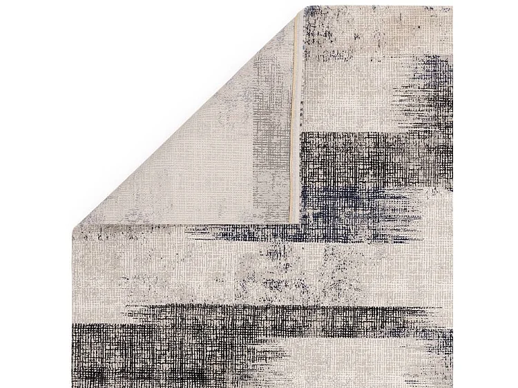 Dywan abstrakcyjny - 200x290cm - granatowy, kremowy, czarny - Kuza Lines 4344409 - obrazek 1