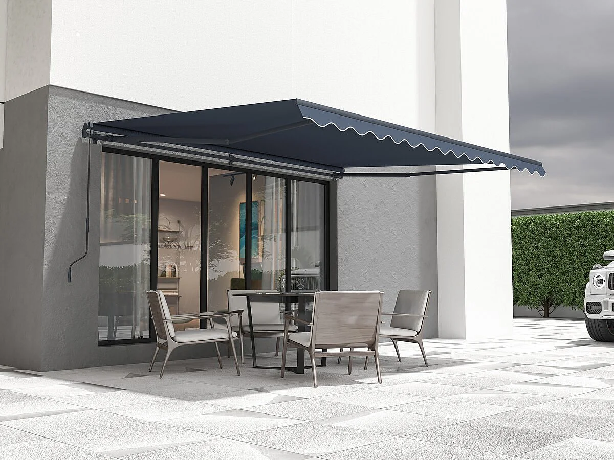 Markiza aluminiowa „Ombra 4” – 395 x 300 cm – Szara 4450715