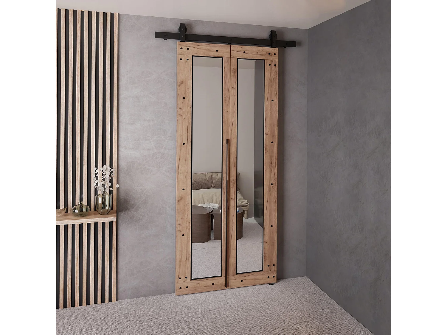 Drzwi Przesuwne QUDIO M8 Dąb Craft Złoty 70 4879921 - obrazek 1
