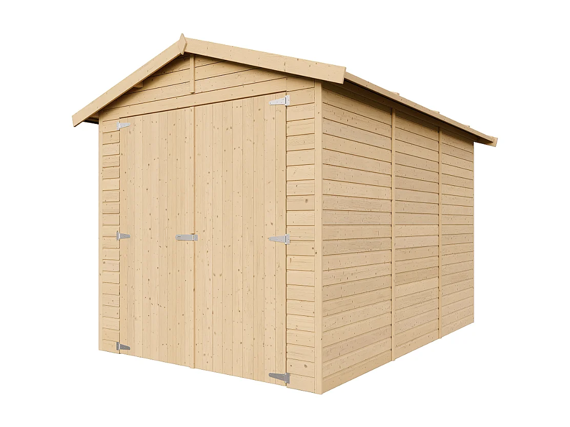 Drewniany garaż - 297x205cm - 6,09 m² - M105 3293908 - obrazek 1