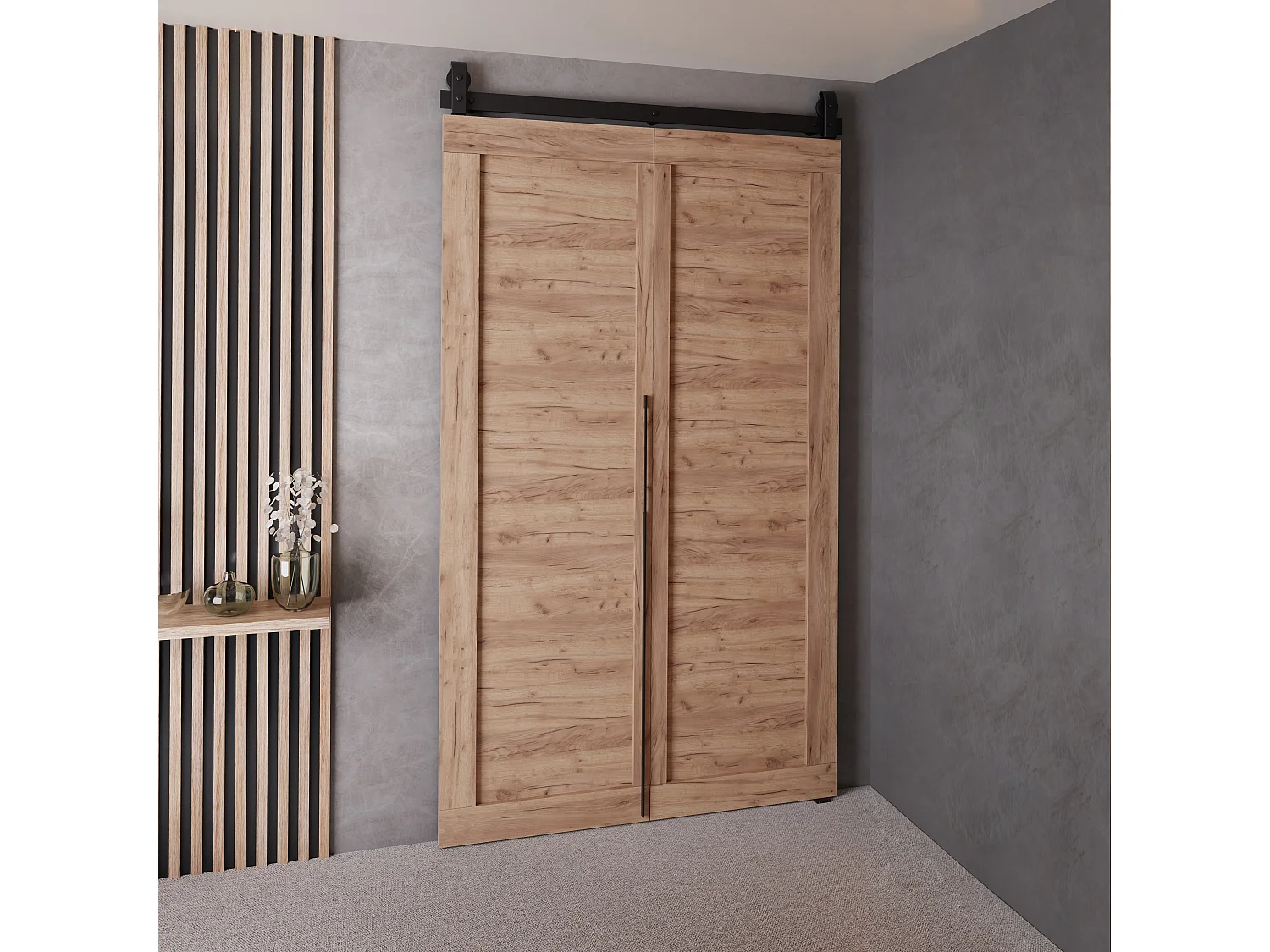 Drzwi Przesuwne QUDIO M1 Dąb Craft Złoty 100 4896205 - obrazek 1