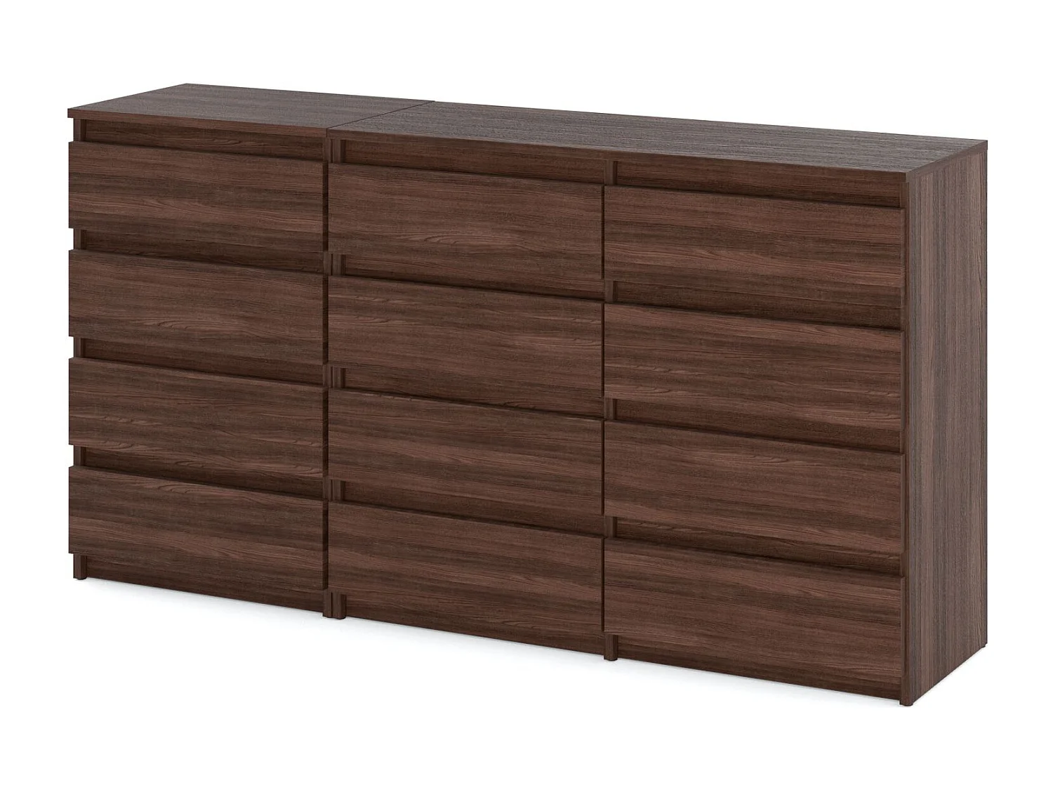 Duża Komoda z 12 Szufladami 180 CM Szafka Rtv Dąb Wenge Meble Do Salonu Sypialni 4919265 - obrazek 1