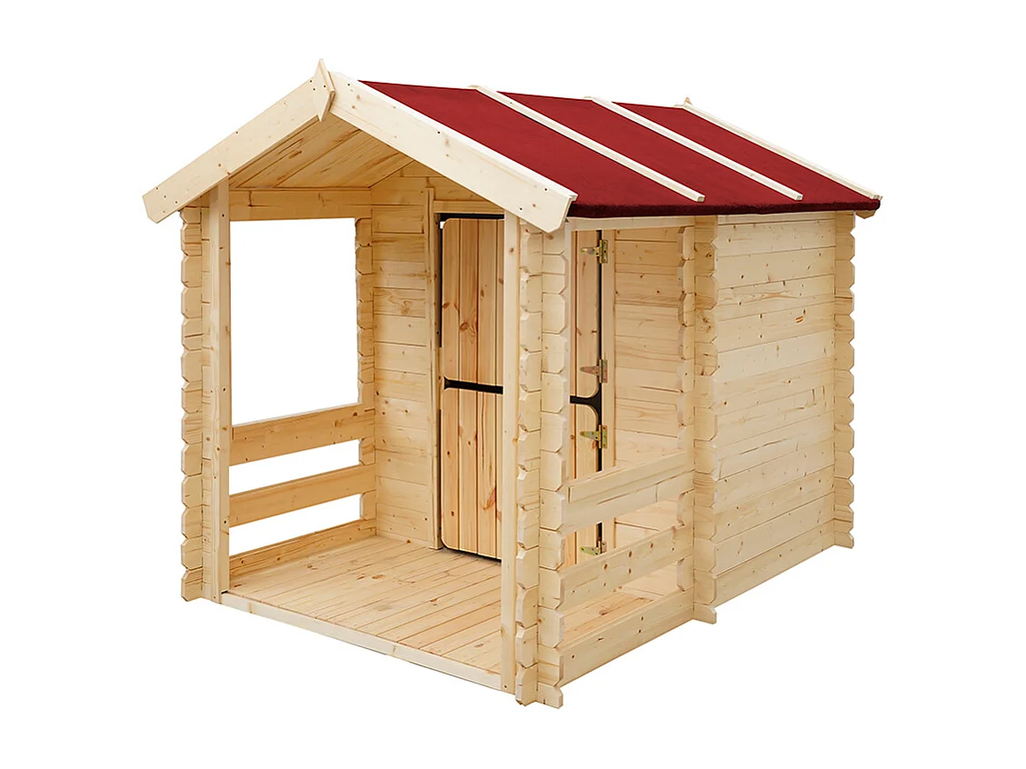 Drewniany domek ogrodowy dla dzieci - M501 4920760 - obrazek 1