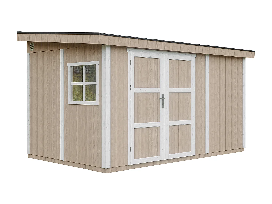 Domek ogrodowy najwyższej jakości - 8,68 m² - H231x248x412 cm - M939-TERRA BROWN 4920763 - obrazek 1