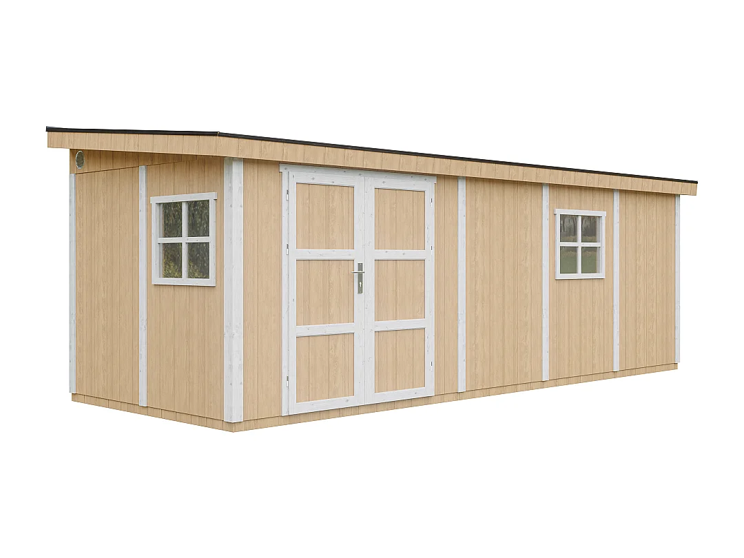 Domek ogrodowy najwyższej jakości - 14,30 m² - H231x248x648 cm - M941-HARVEST HONEY 4920783 - obrazek 1