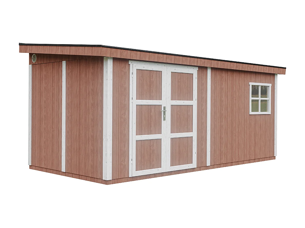 Domek ogrodowy najwyższej jakości - 11,47 m² - H231x248x530 cm - M940-REDWOOD RED 4920781 - obrazek 1
