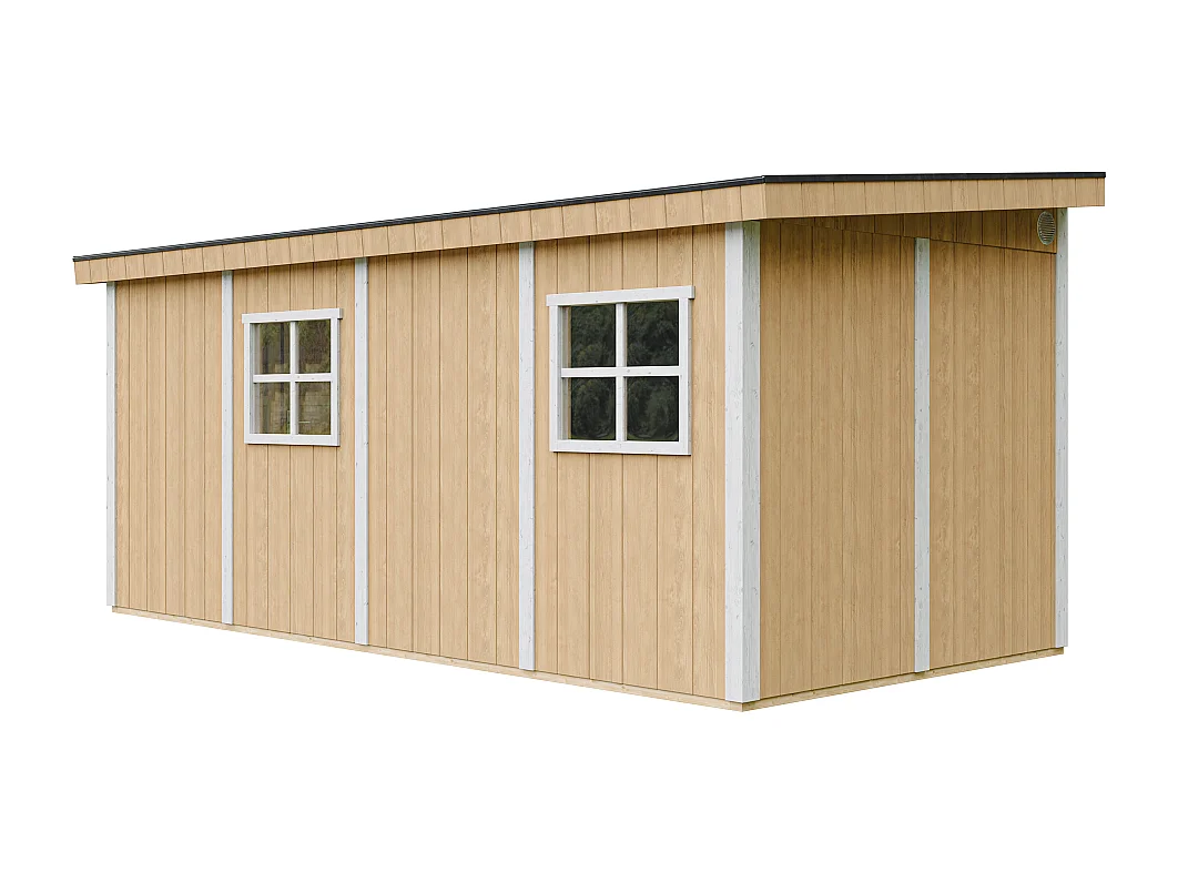 Domek ogrodowy najwyższej jakości - 11,47 m² - H231x248x530 cm - bez podłogi i ściany bocznej - M940B-HARVEST HONEY 4920804 - obrazek 1