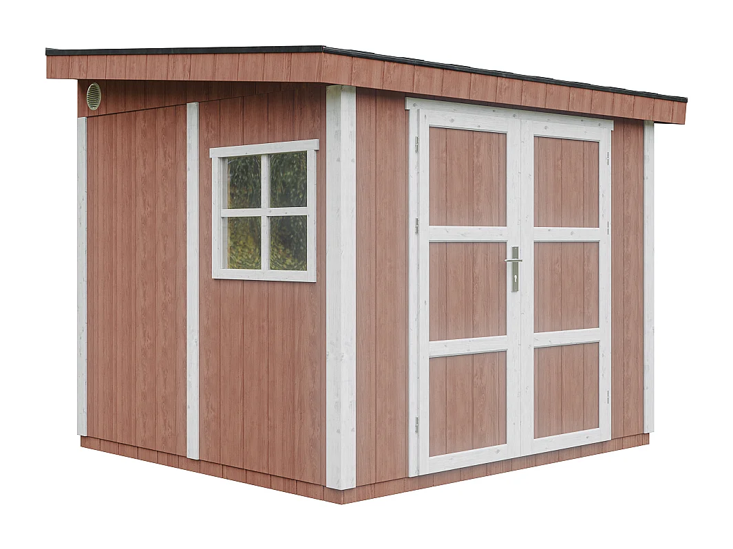 Domek ogrodowy najwyższej jakości - 5,9 m² - H231x248x294 cm - M938-REDWOOD RED 4920816 - obrazek 1