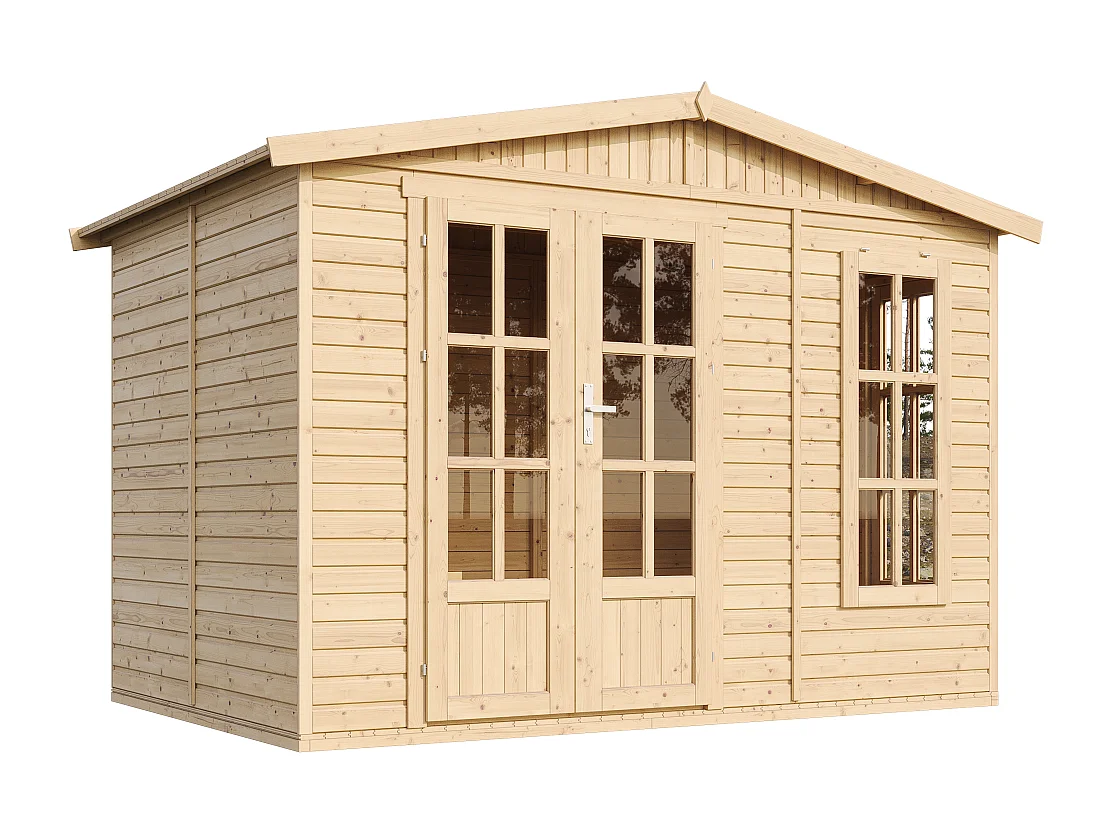 Domek ogrodowy drewniany, szopa na narzędzia – 332x222xH232cm – 6 m2 – M334FB 4920818