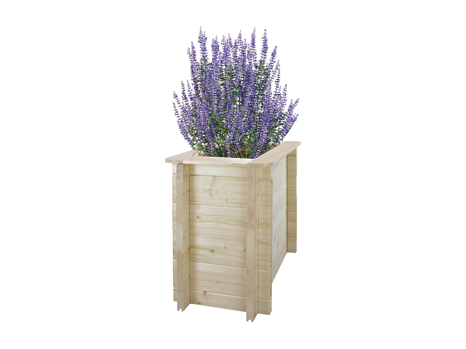 Drewniana doniczka na kwiaty - S57 x 38 x 58 cm - M611-1 4920841 - obrazek 1