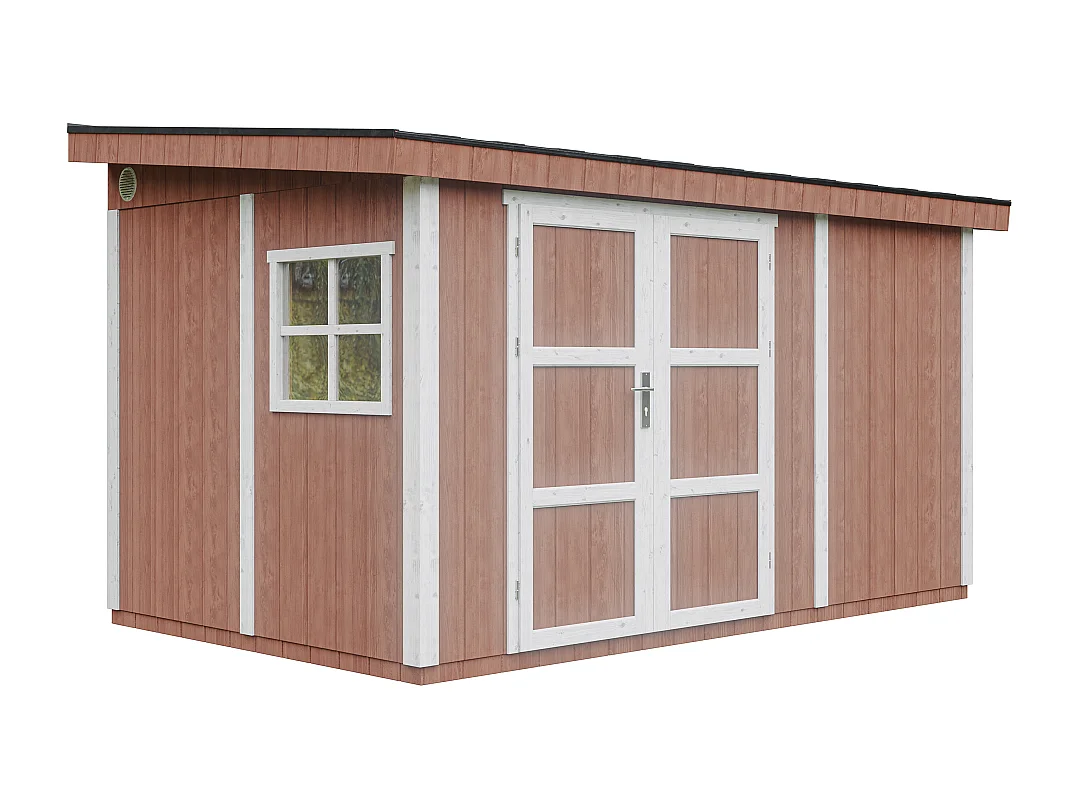 Domek ogrodowy najwyższej jakości - 8,68 m² - H231x248x412 cm - M939-REDWOOD RED 4920885 - obrazek 1