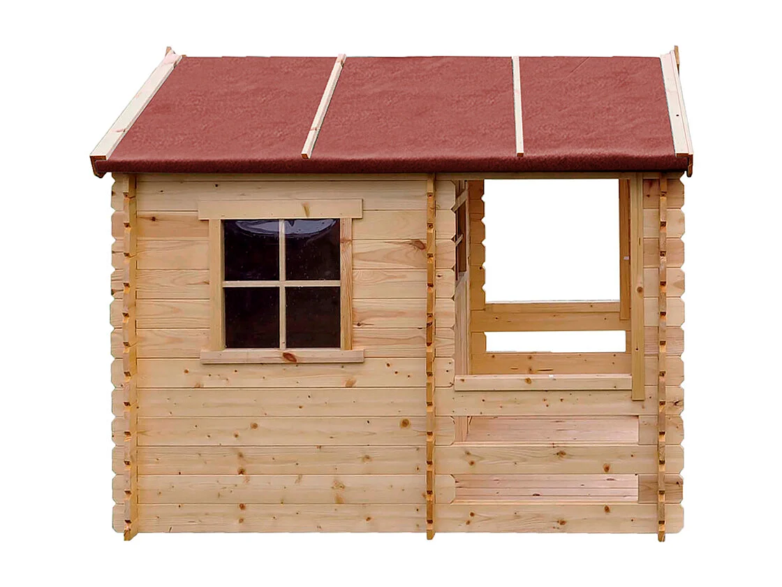 Drewniany domek ogrodowy dla dzieci - 182x146cm - M501A 3293816 - obrazek 1