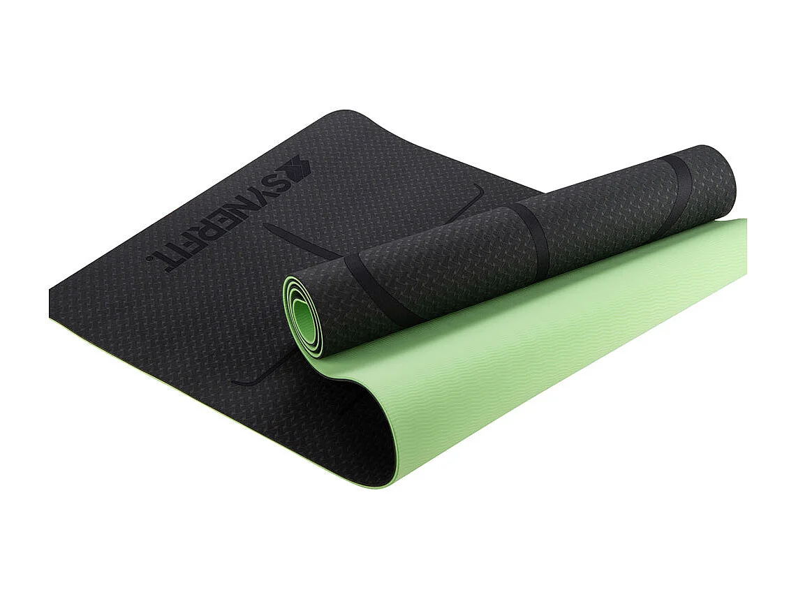 Mata do jogi Synerfit Zenith – Naturalna guma antypoślizgowa, zielona, 183x61cm 4879256