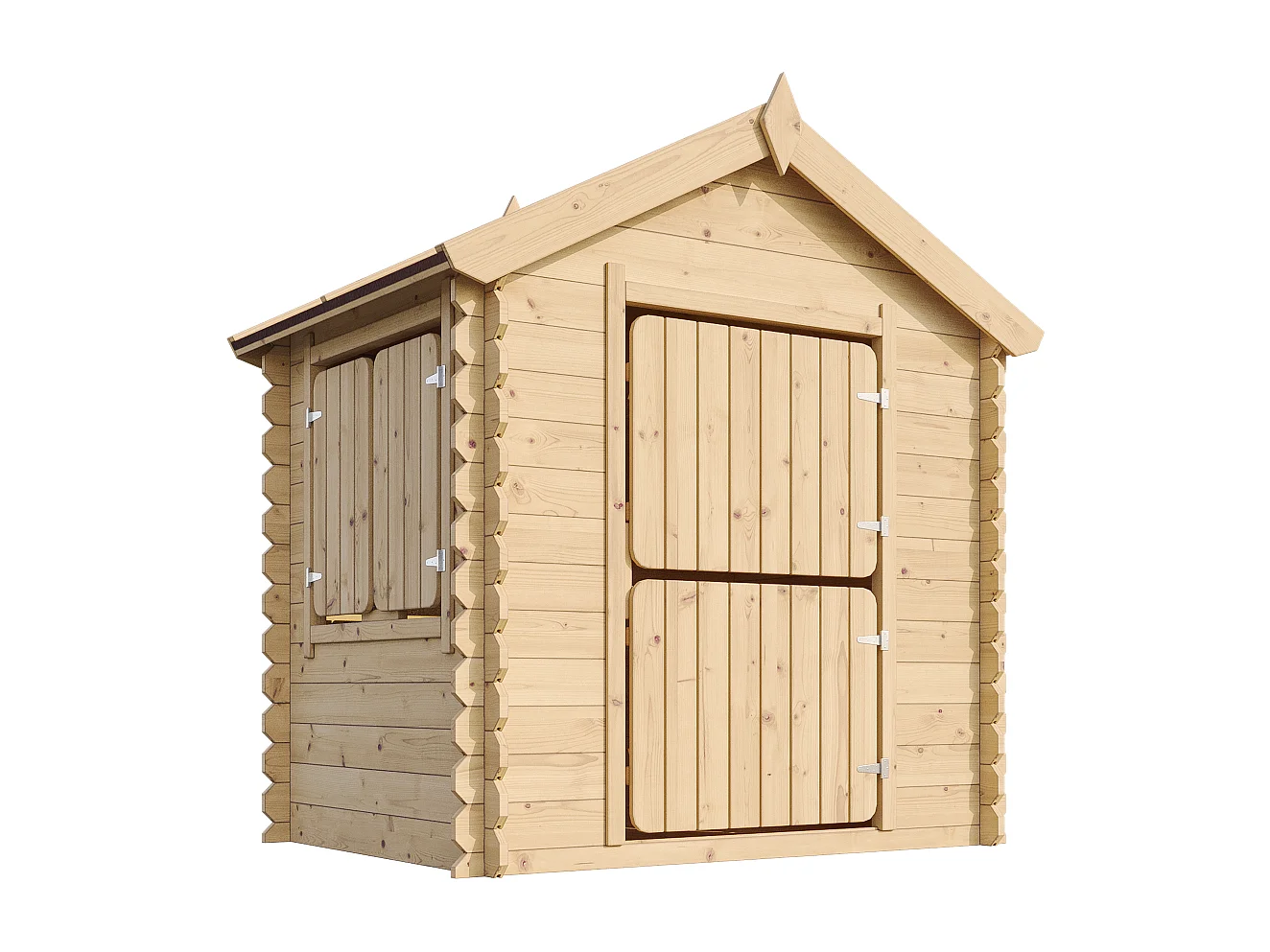Drewniany domek dla dzieci - A145 x 112 x 146 cm - 1,1 m2 - M516 3293811 - obrazek 1
