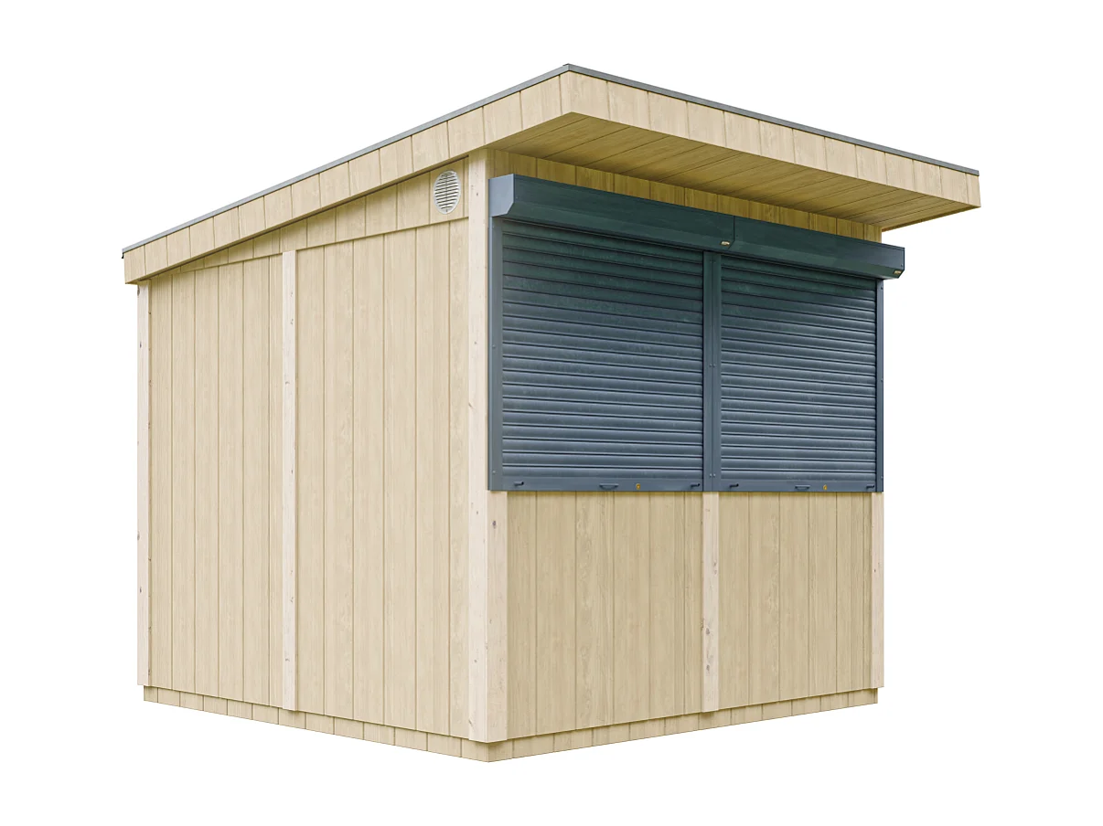 Domek handlowy, kiosk na bazie drewna - 5,9m² - M950 3596486 - obrazek 1