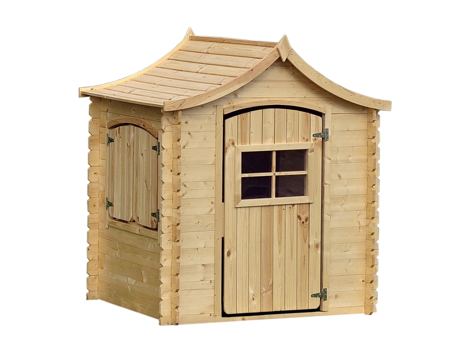 Drewniany domek dla dzieci z podłogą - M550 3912266 - obrazek 1