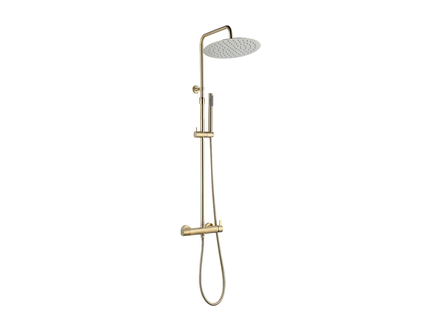 Delice II mechaniczna kolumna prysznicowa szczotkowanego złota - Essebagno 1550609 - obrazek 1