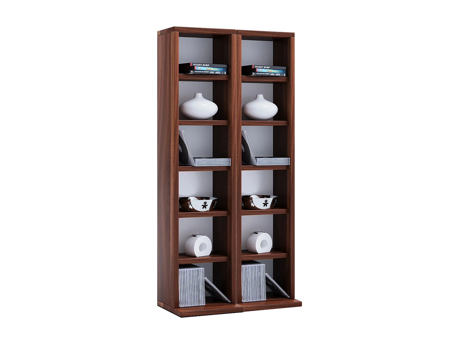 Drewno CD DVD Stand Shelf Cabinet Milano 1607767 - obrazek 1