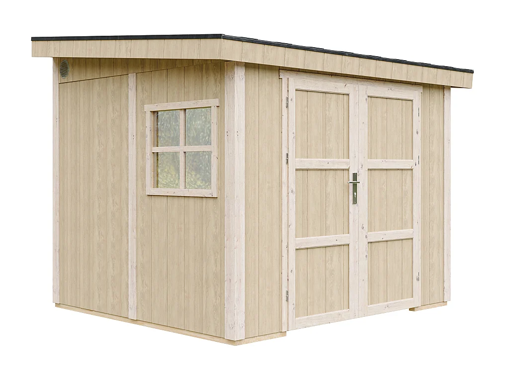 Domek ogrodowy najwyższej jakości - 5,9 m² - H231x248x294 cm - bez podłogi i ściany bocznej - M938B 3793183 - obrazek 1