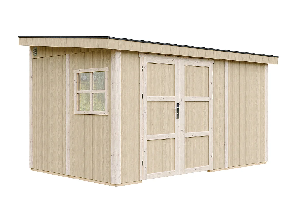 Domek ogrodowy najwyższej jakości - 8,68 m² - H231x248x412 cm - bez podłogi i ściany bocznej - M939B 3793189 - obrazek 1