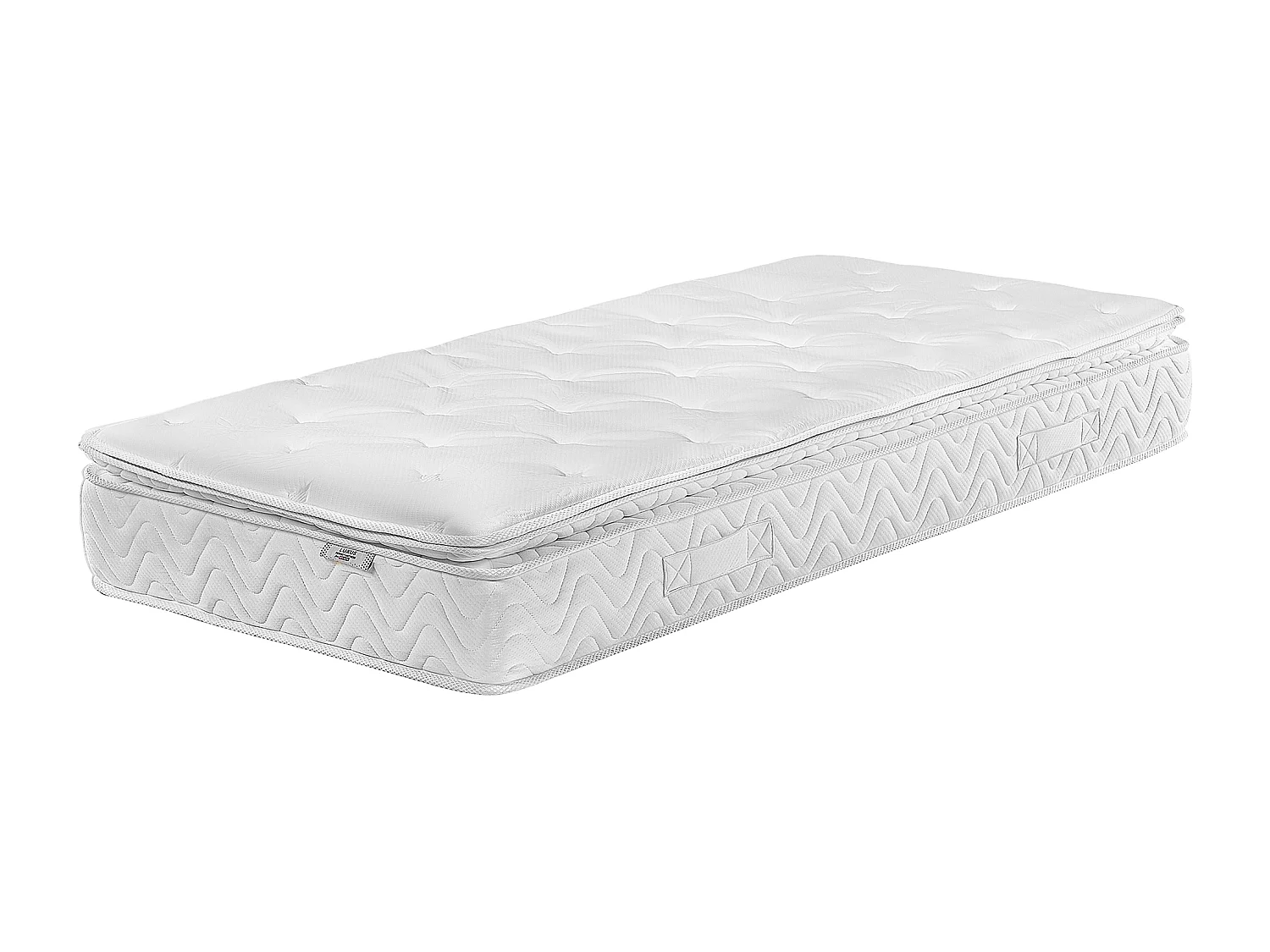 Materac kieszeniowy memory foam zdejmowany pokrowiec 90 x 200 cm średnio twardy LUXUS 1256479 - obrazek 1