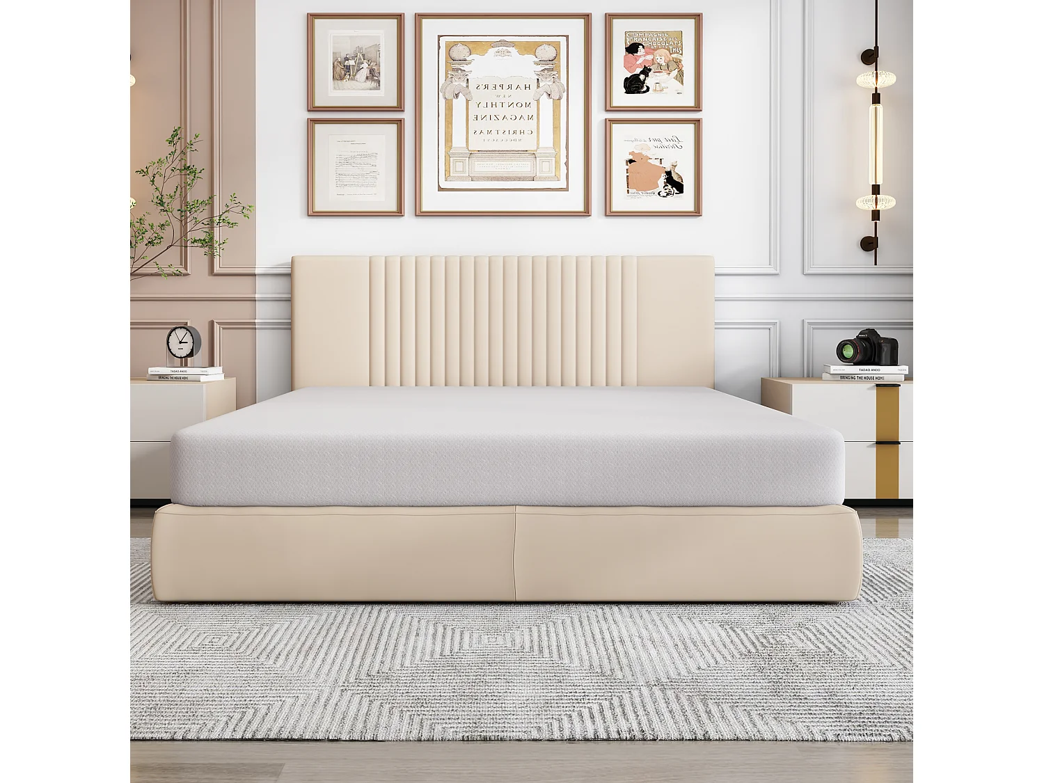 Materac 140x200 cm pianka gr. 16 cm - twardość H3 - certyfikat Oeko-Tex - Biały 3257000 - obrazek 1