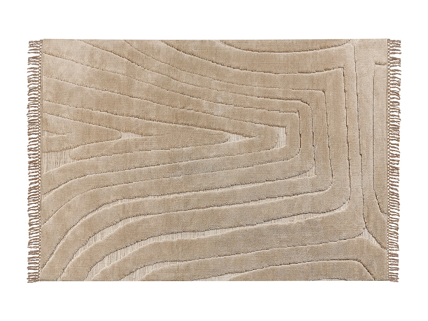 Dywan 160 x 230 cm beżowy SAZOO 1943559 - obrazek 1