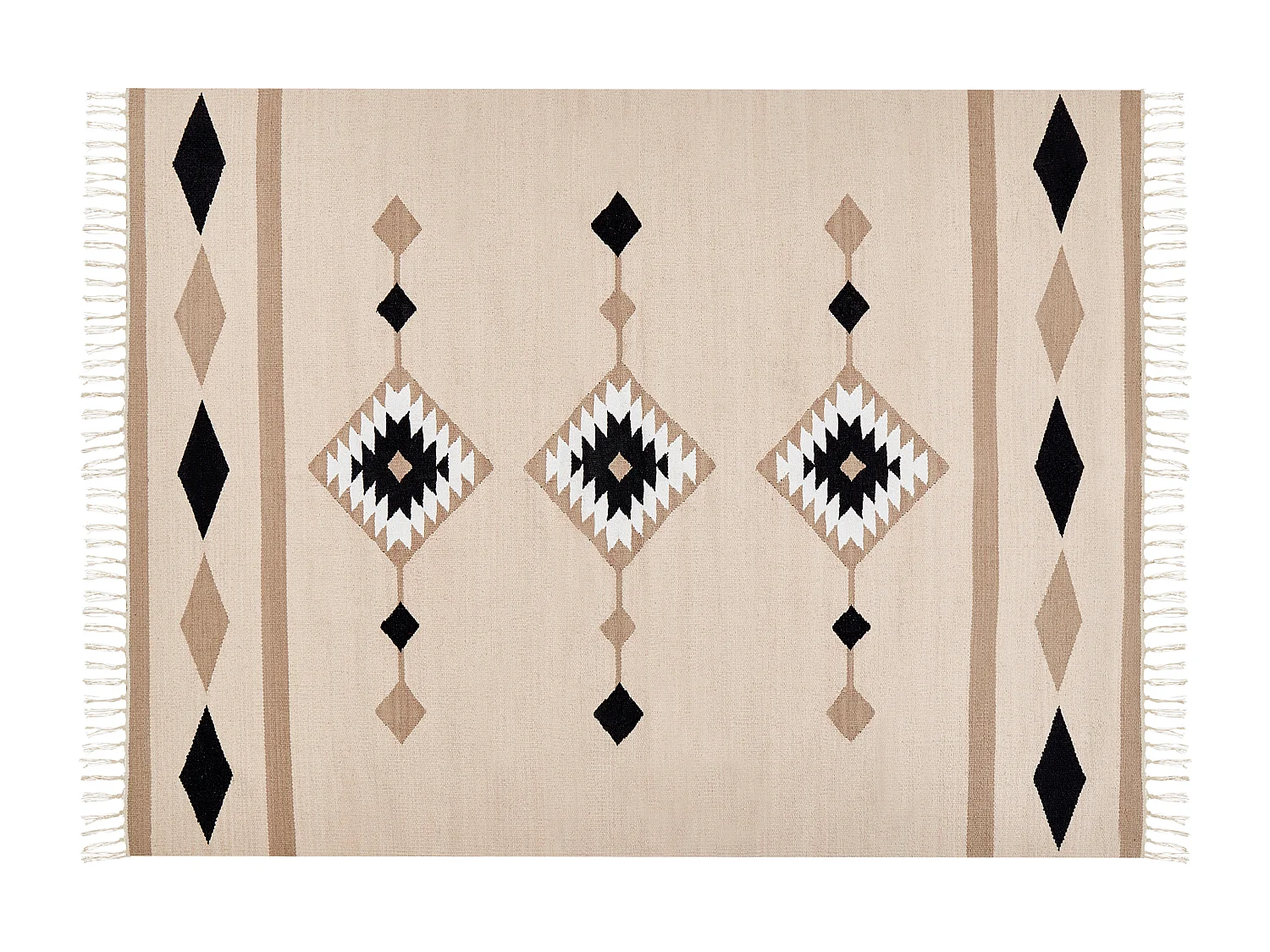 Dywan bawełniany kilim 160 x 230 cm wielokolorowy BERDIK 1316297 - obrazek 1