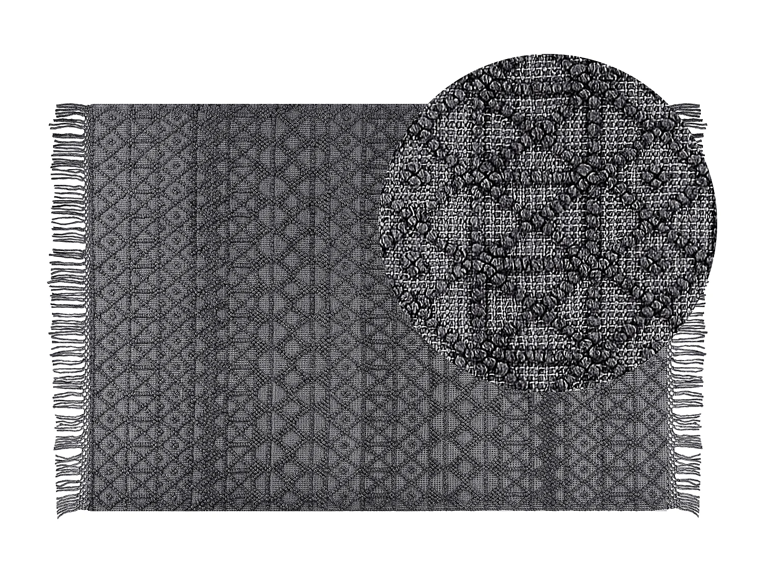 Dywan 160 x 230 cm czarny ALUCRA 1021547 - obrazek 1