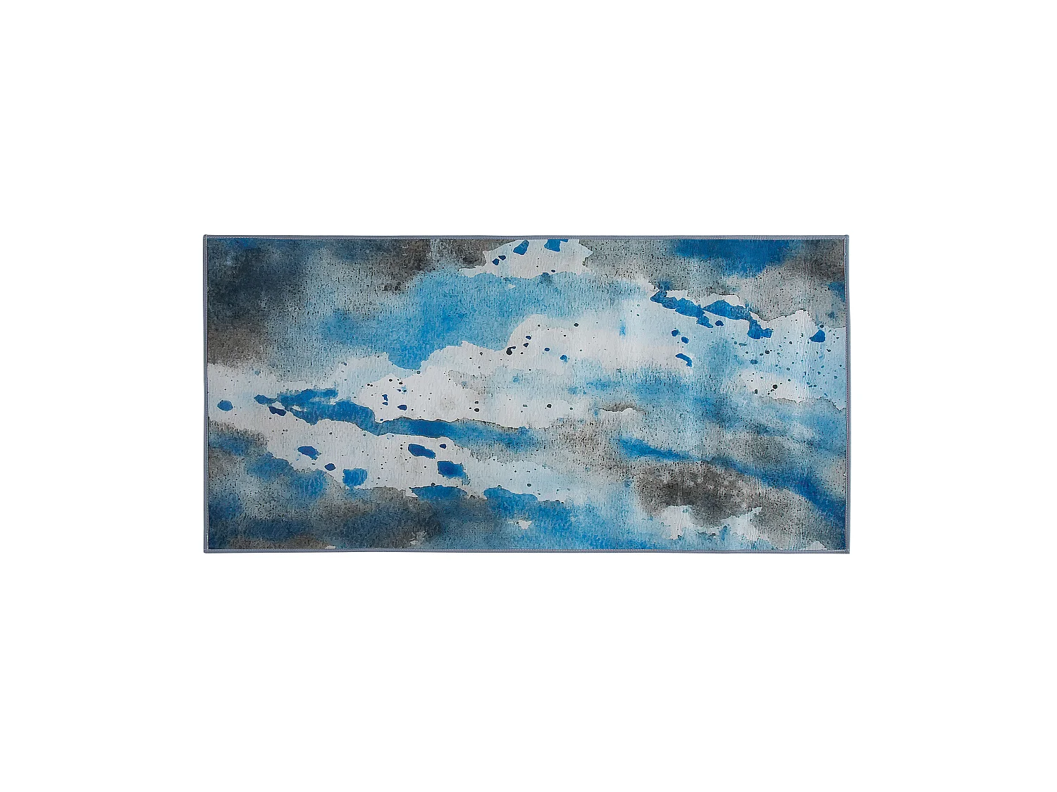 Dywan 80 x 150 cm niebiesko-szary BOZAT 178243