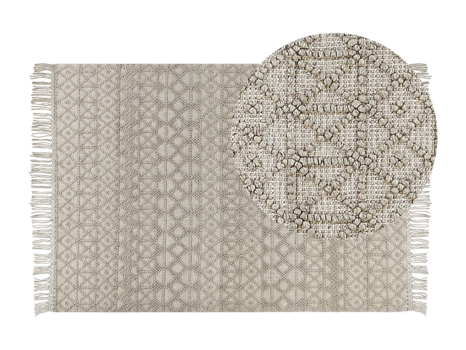 Dywan 160 x 230 cm beżowy ALUCRA 1021549 - obrazek 1