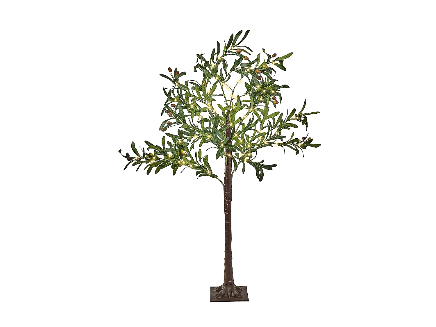 Dekoracja ogrodowa LED drzewko ze światełkami 120 cm zielona CELIONI 3774083