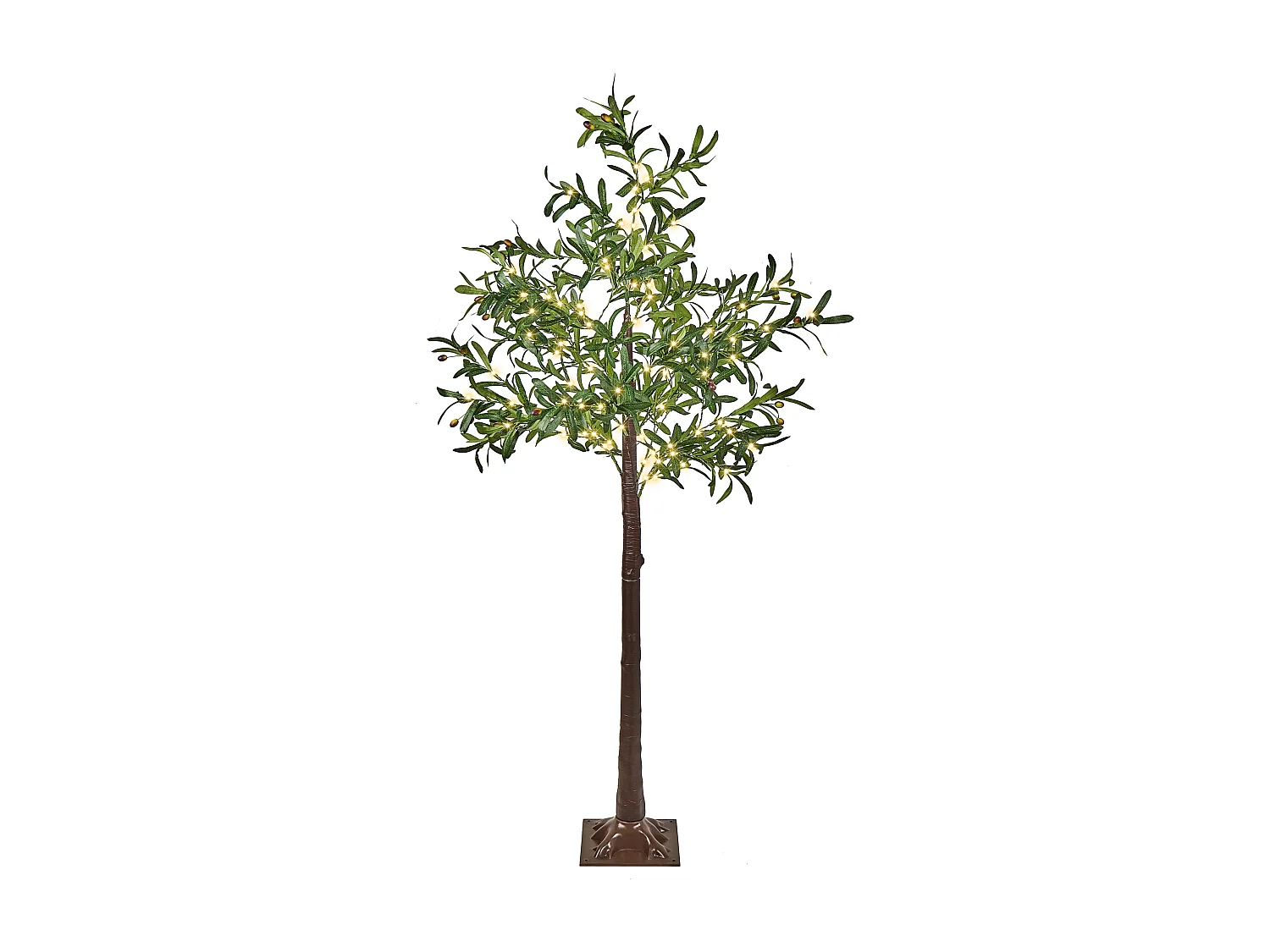 Dekoracja ogrodowa LED drzewko ze światełkami 180 cm zielona CELIONI 3774082