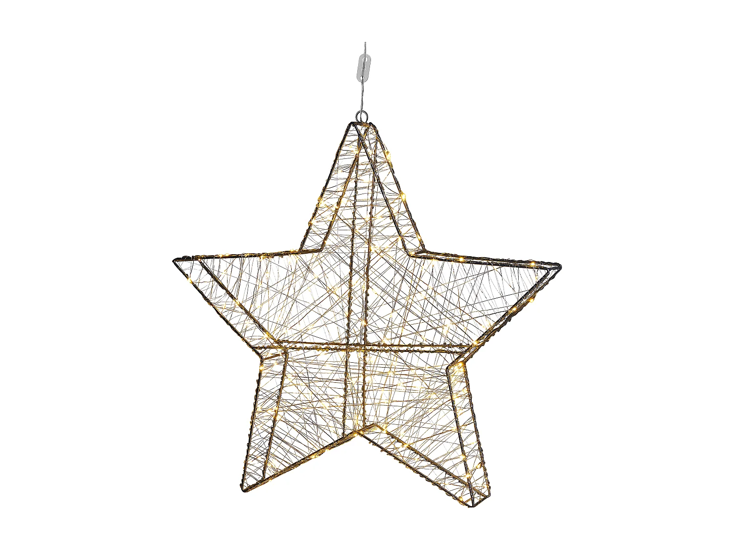 Dekoracja ścienna Gwiazda KURULA Metal 58 cm Srebrny 153679 - obrazek 1