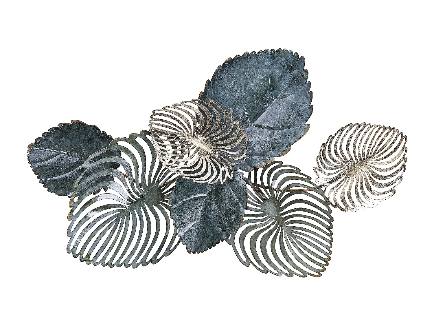 Dekoracja ścienna Liść MAGNESIUM Metal 55 cm Złoty 198991 - obrazek 1
