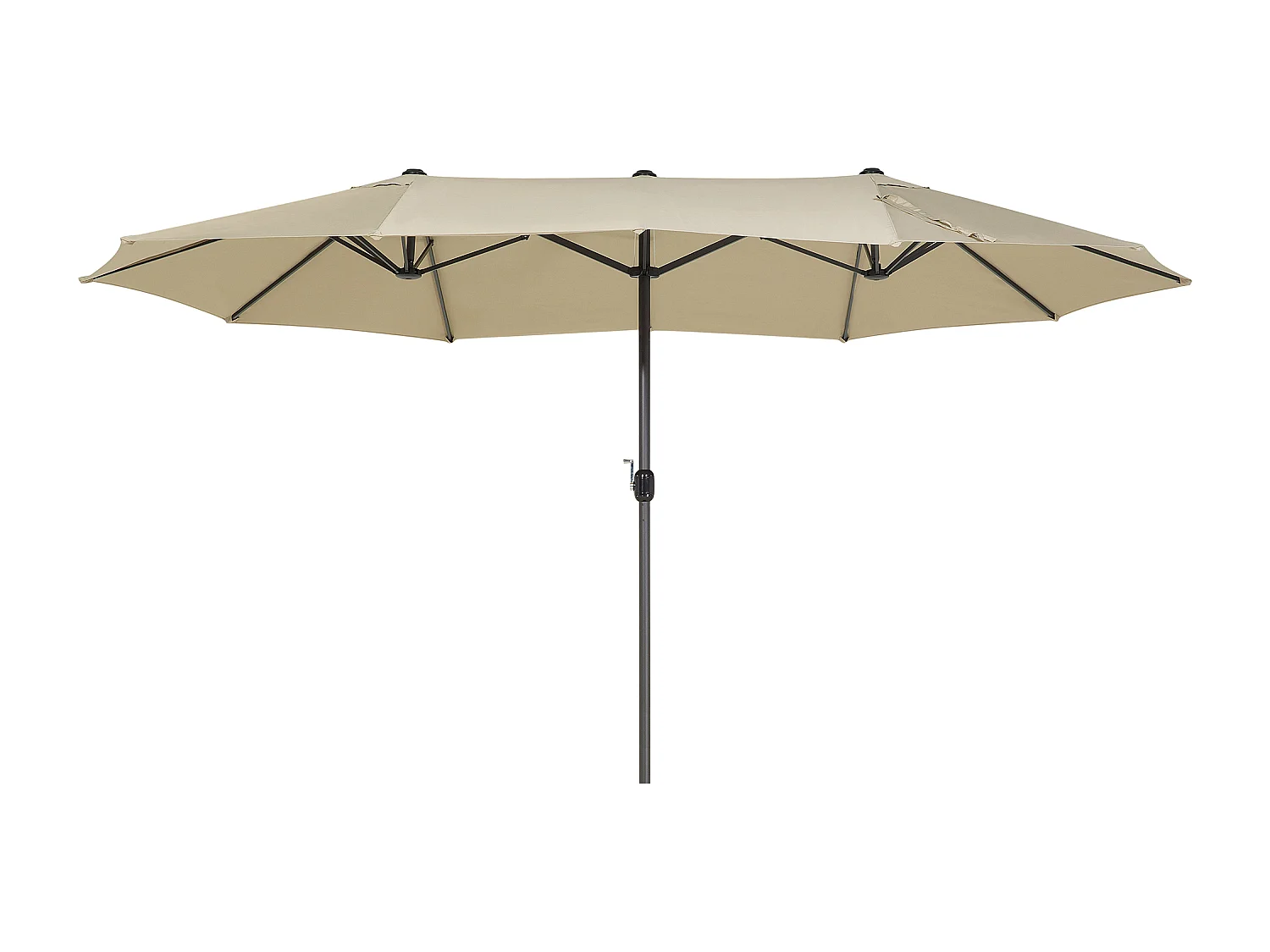 Parasol ogrodowy 460 cm SIBILLA Beżowy 150681 - obrazek 1