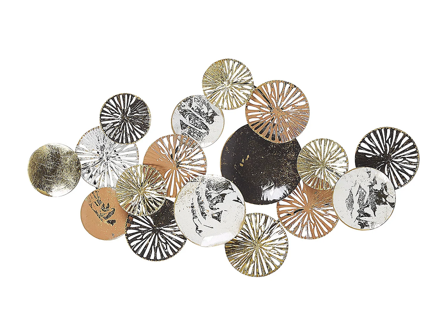 Dekoracja ścienna OSMIUM Metal 50 cm Srebrny 142537 - obrazek 1