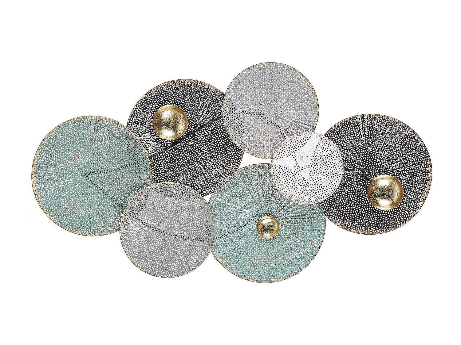 Dekoracja ścienna POLONIUM Metal 49 cm Kolorowy 142553 - obrazek 1