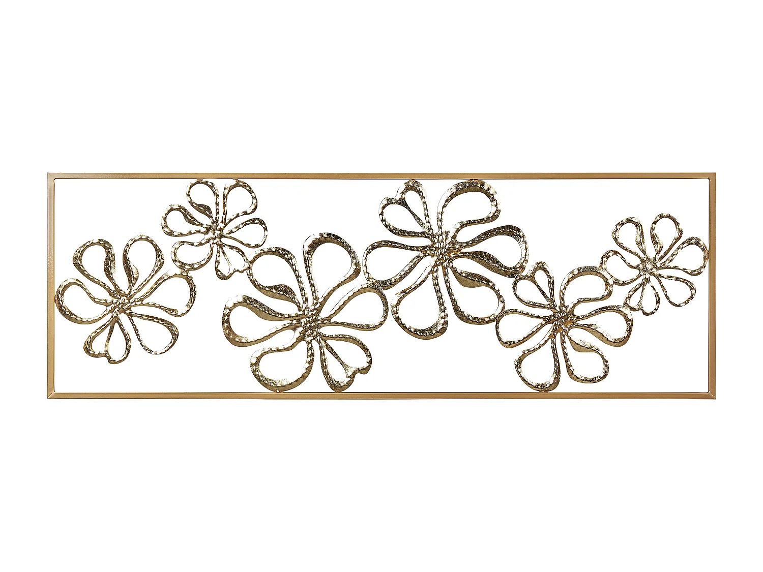 Dekoracja ścienna Kwiat CERIUM Metal 31 cm Złoty 1875331 - obrazek 1