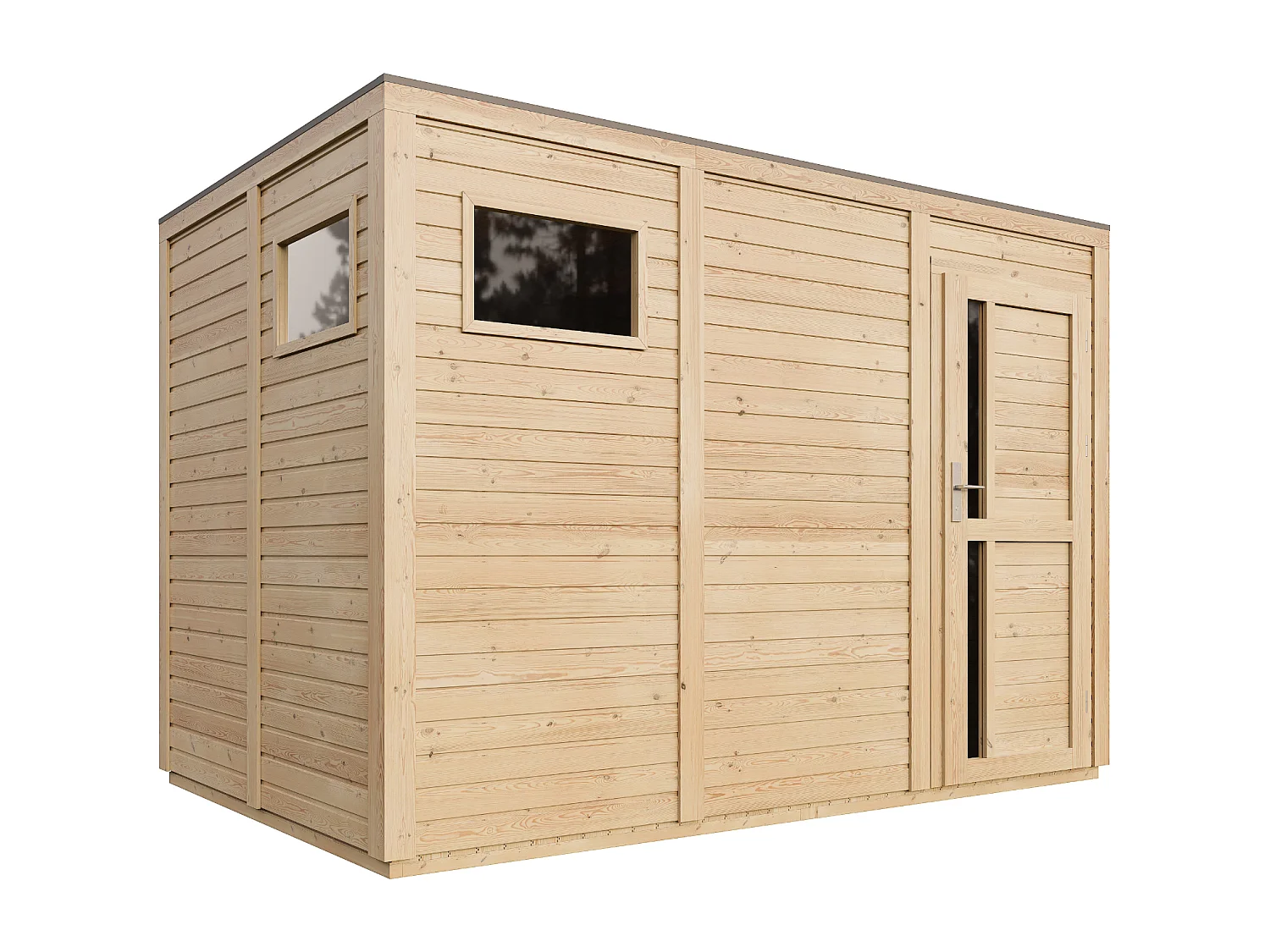 Drewniany domek narzedziowy 6,18 m² / 202x306xH210 cm - M326F1 4949455 - obrazek 1