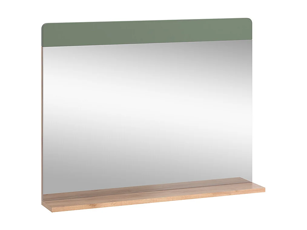 Lustro łazienkowe zielony/złoty dąb 80.1x12x62 izan 4773533 - obrazek 1