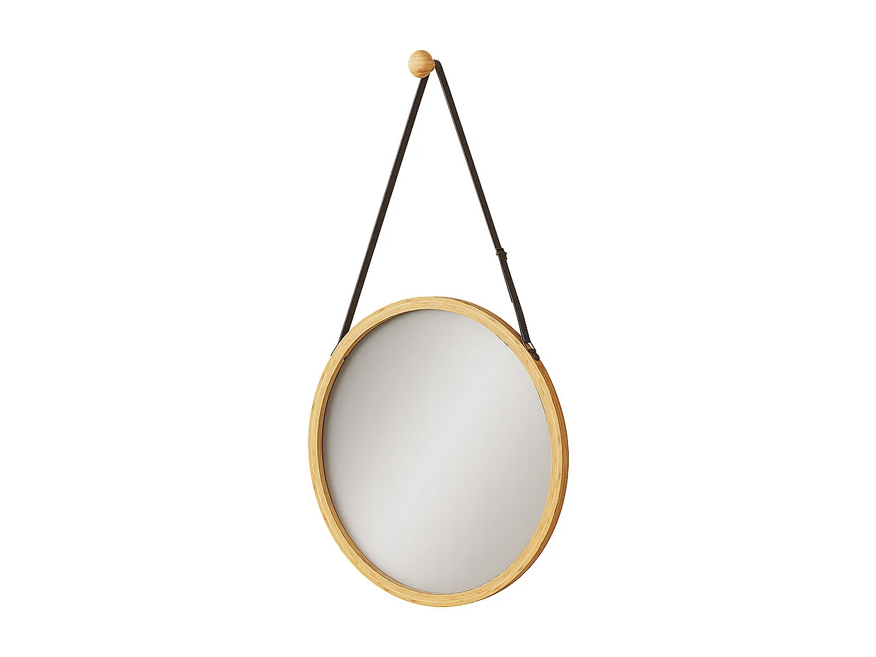 Lustro łazienkowe bambus 38x1.5x38 mirno 4784317 - obrazek 1