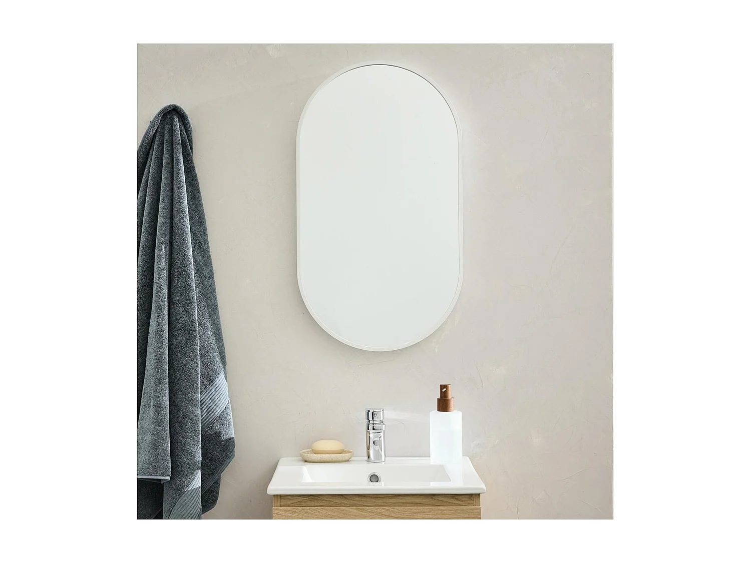 Lustro owalne 40x70cm PEPPER 4962549 - obrazek 1