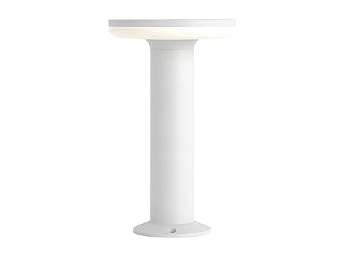 Mac Floor White 3000K – 12W IP65 30cm wysokości zewnętrzna lampa słupkowa LED w aluminium – Downlight – Beneito & Faure 4539043