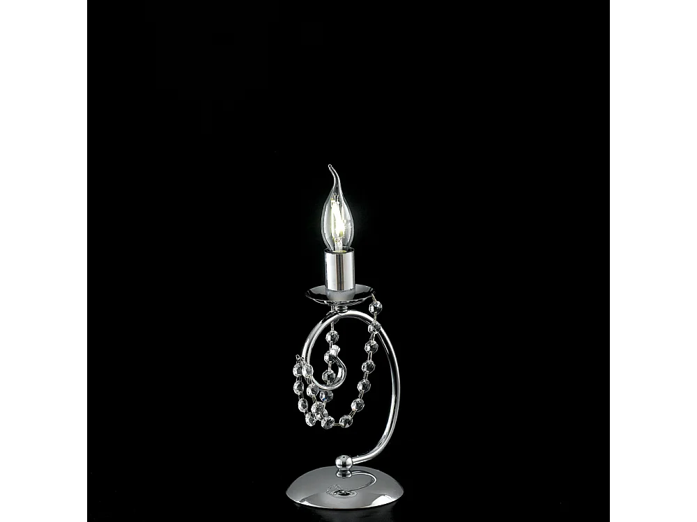 Magda Chromowana lampa stołowa z żelaza 1 światło H.27 Ø13 BL146-LT-CR 3717191 - obrazek 1