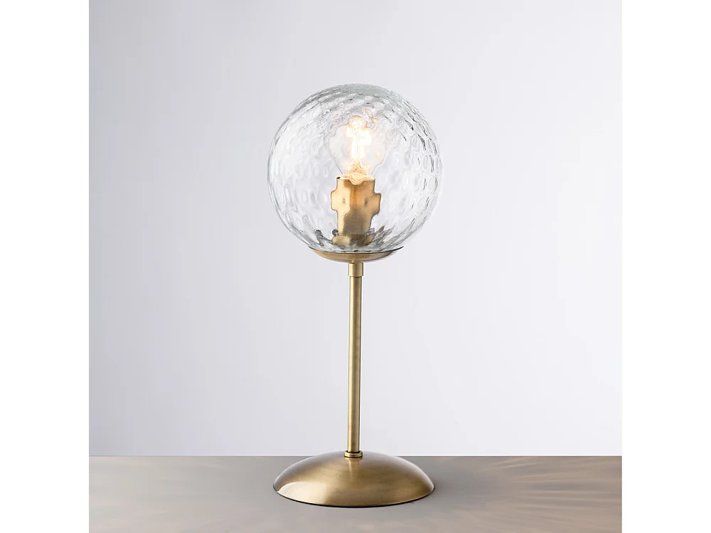 Demetra Brushed bronze iron table lamp 1 light H.32 Ø13 BL279-LT-BRZ 3717297 - obrazek 1
