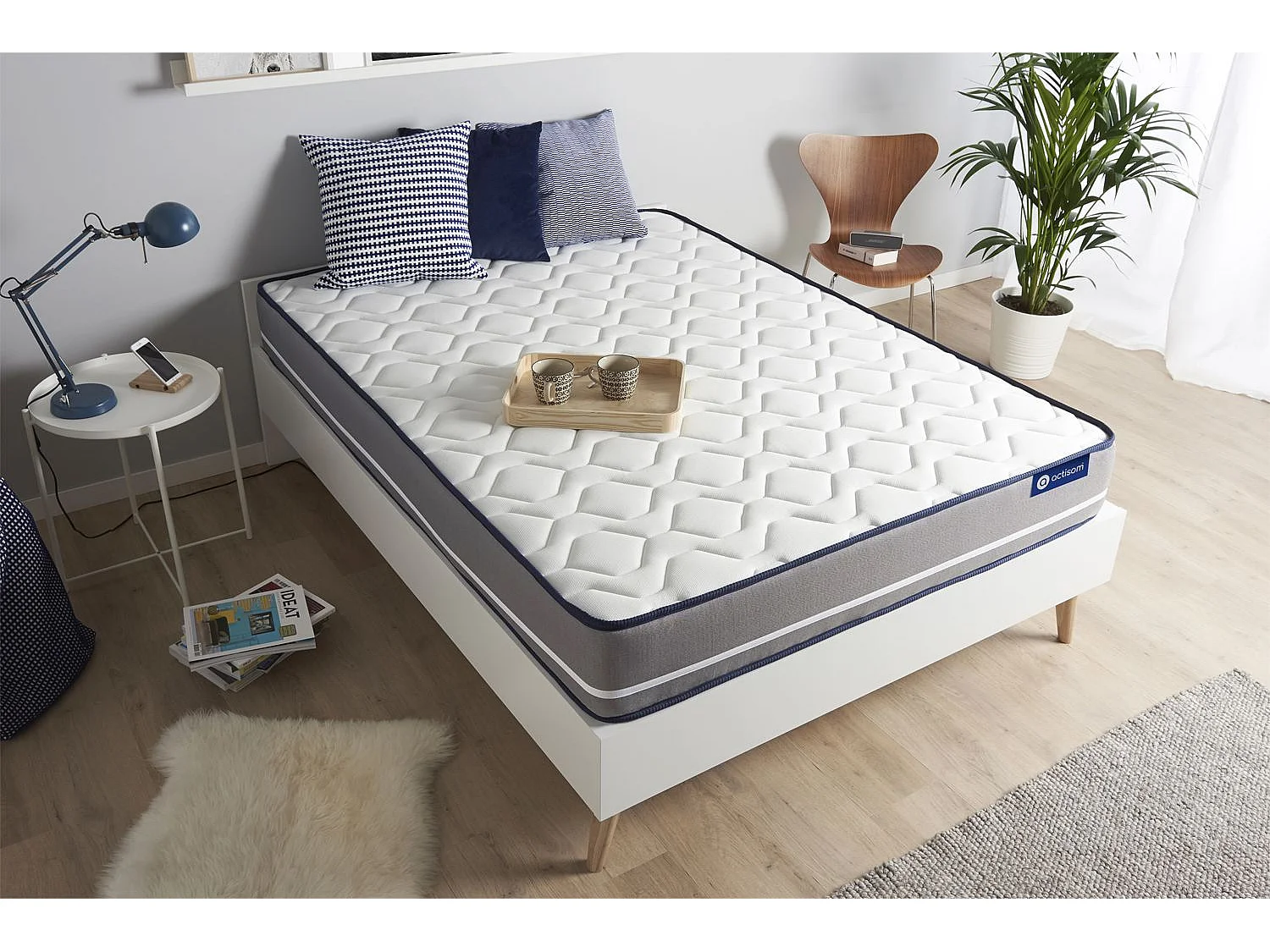 Materac Actimemo pur 135x200cm, Grubosc : 20 cm, Pianka z pamiecia ksztaltu, Wysoki, 3 strefy komfortu 3501231