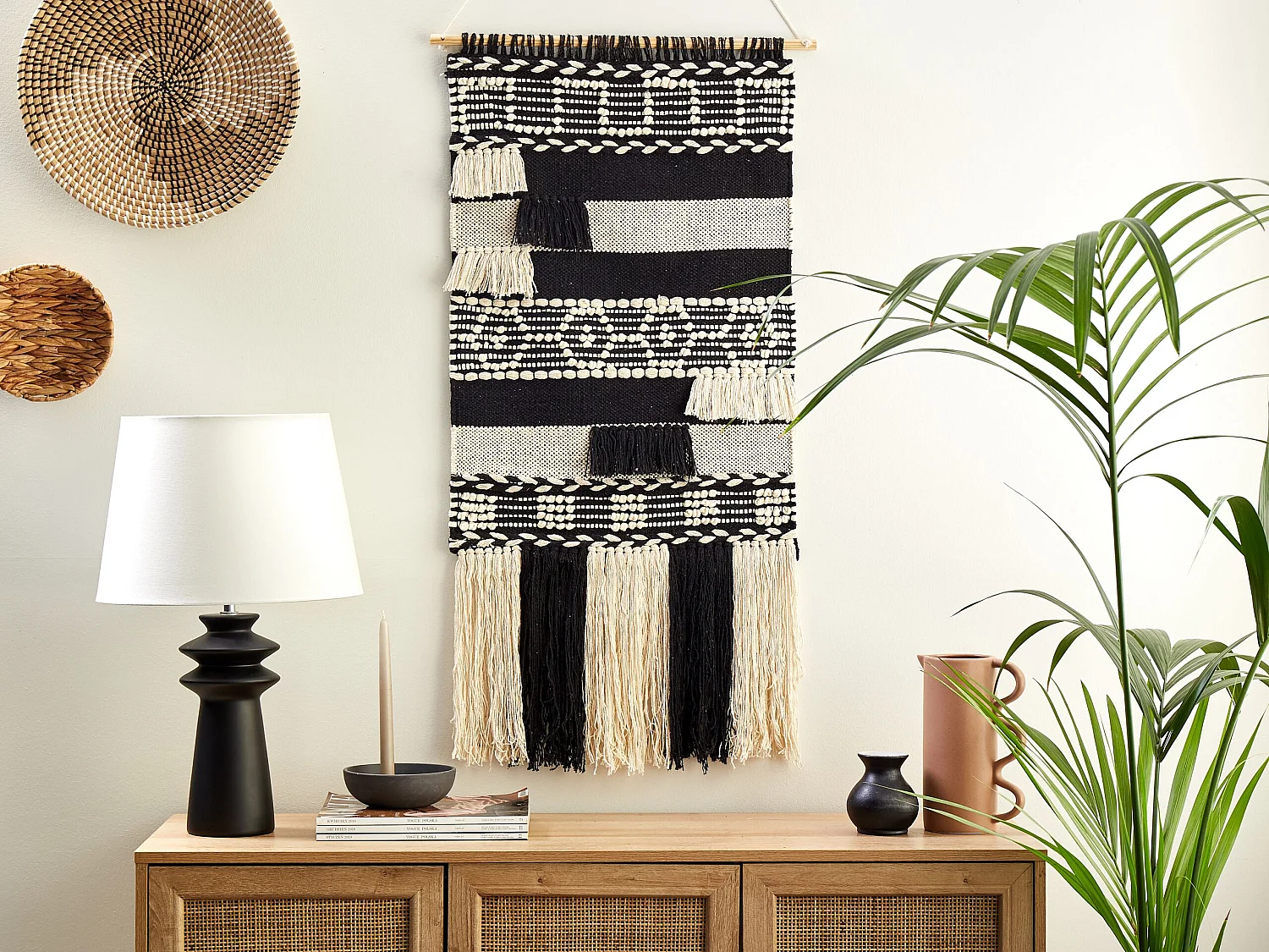 Makrama ścienna MURIDKE Bawełna 145 cm Beżowy 668393 - obrazek 1
